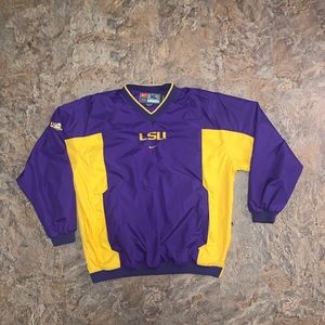 Vtg LSU Tigers windbreaker pullover Louisiana Nike
